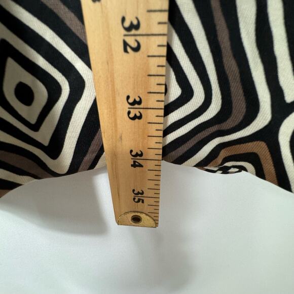 Diane Von Furstenberg Black and White Geometric Midi Dress - Picture 10 of 11